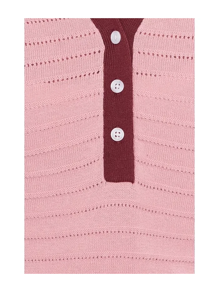 Джемпер-поло Wren Knit Varley, Zephyr Mauve/Port — изображение 5 из 5, фиолетовый