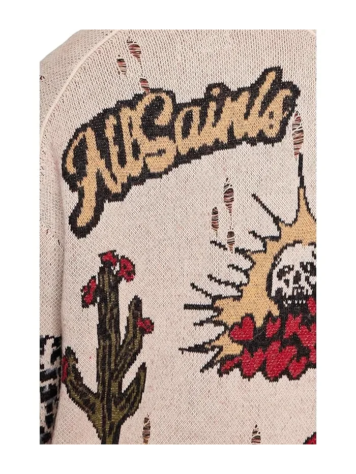 Кардиган Foxx AllSaints — изображение 5 из 5, белый