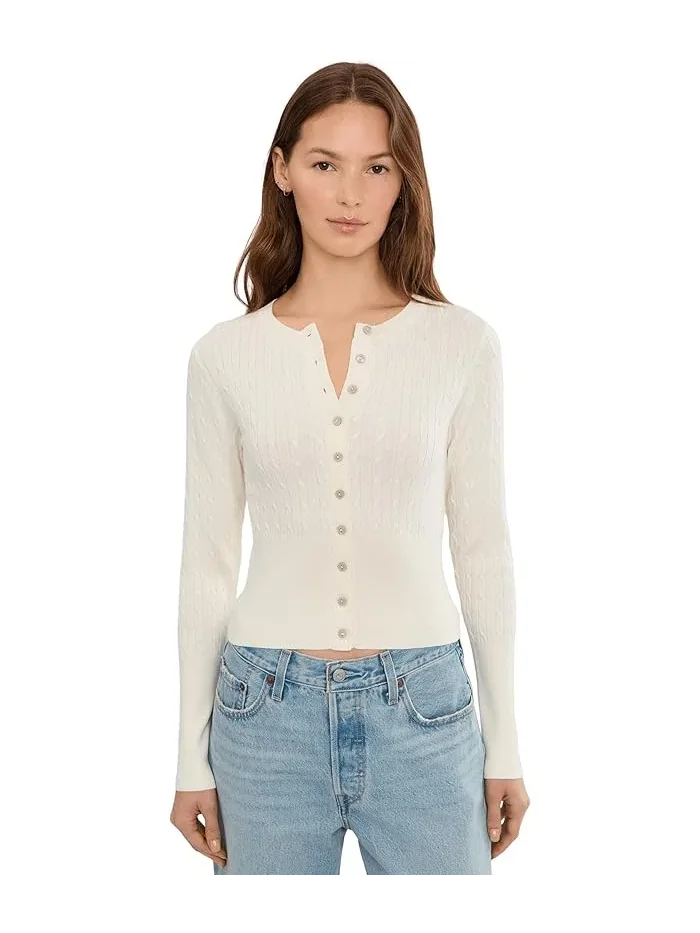 Кардиган с кабельным узором Monroe High Rib 525 america