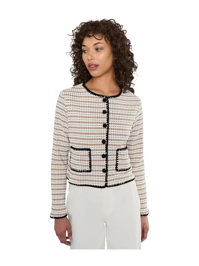 Кардиган с кружевной отделкой Crochet Detailed Knit CeCe
