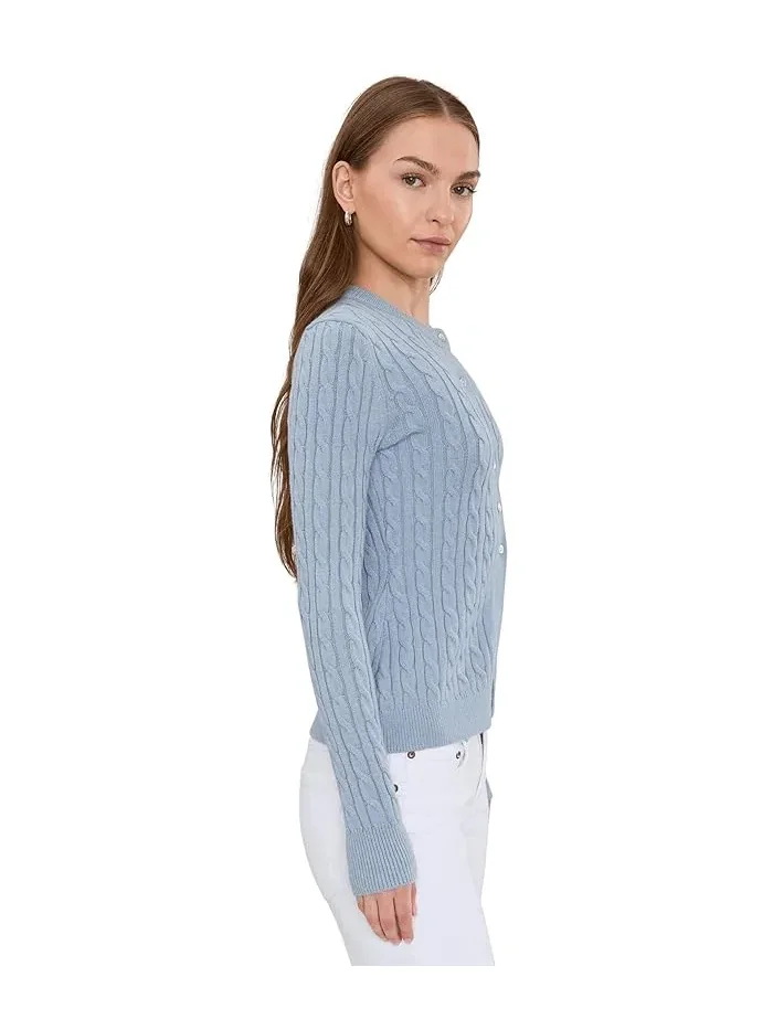 Кардиган с косами Juliette 525 America — изображение 3 из 5, синий