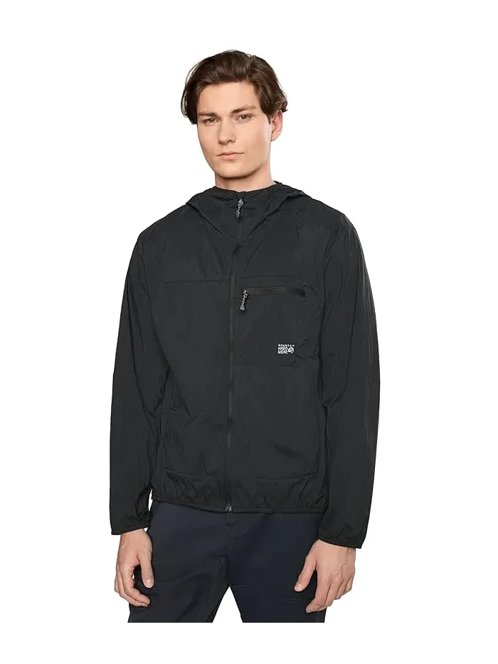 Куртка ветрозащитная капюшон Wind Veil Mountain Hardwear — изображение 1 из 5, черный