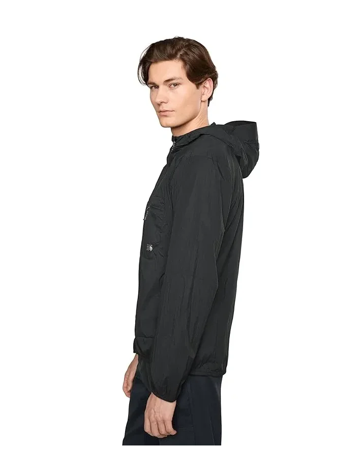 Куртка ветрозащитная капюшон Wind Veil Mountain Hardwear — изображение 3 из 5, черный
