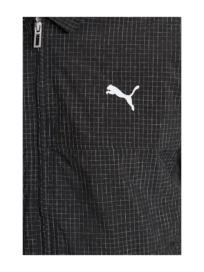 Куртка с капюшоном ветрозащитная Wardrobe Essentials PUMA — изображение 5 из 5, красный/черный