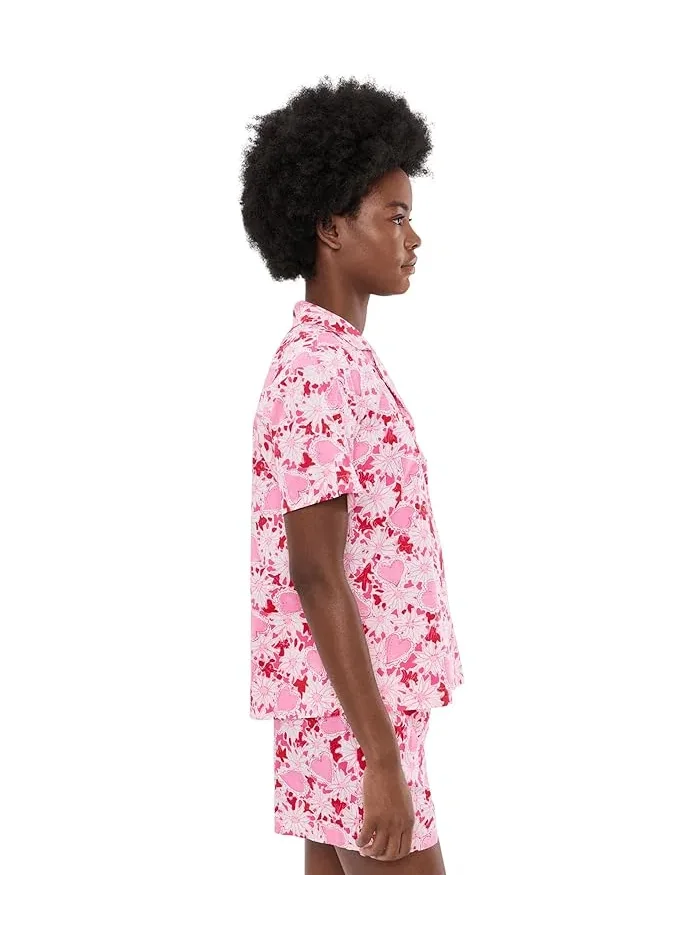 Пижамная рубашка Mari Pj Button-up Top Lilly Pulitzer — изображение 3 из 5, кокосовый