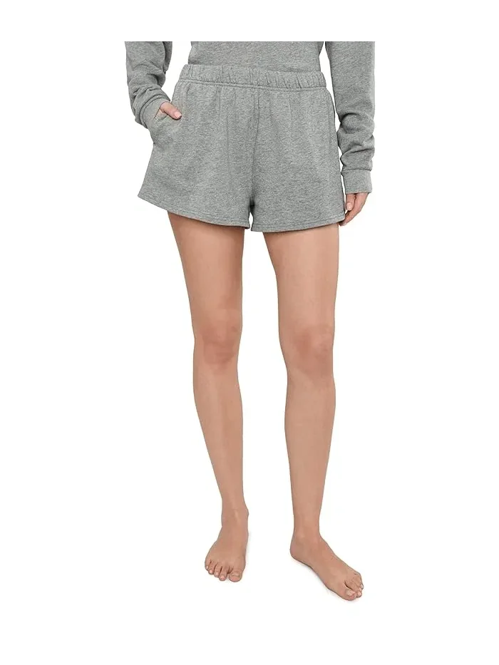 Пижамный комплект с длинным рукавом Weekend Club Long Sleeve Shorties Set HONEYDEW — изображение 2 из 5, серый