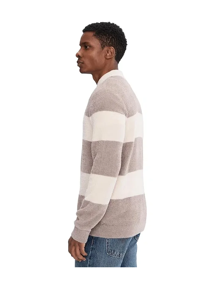 Свитер спортивный CozyChic Lite Rugby Sweater Barefoot Dreams — изображение 3 из 5, серый
