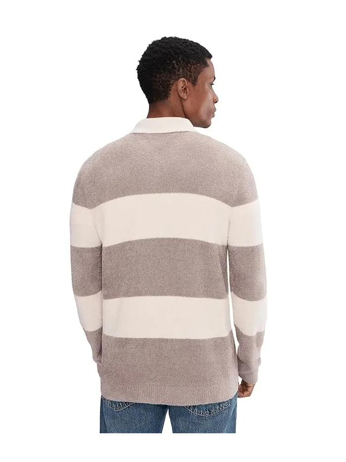 Свитер спортивный CozyChic Lite Rugby Sweater Barefoot Dreams — изображение 4 из 5, серый