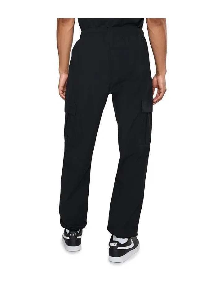 Штаны карго повседневные Club Woven Cargo Pants Nike — изображение 4 из 5, черный/белый