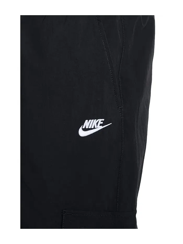 Штаны карго повседневные Club Woven Cargo Pants Nike — изображение 5 из 5, черный/белый