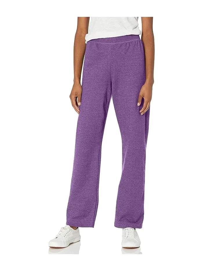 Спортивные штаны EcoSmart Open Bottom Leg Hanes — изображение 1 из 2, фиолетовый