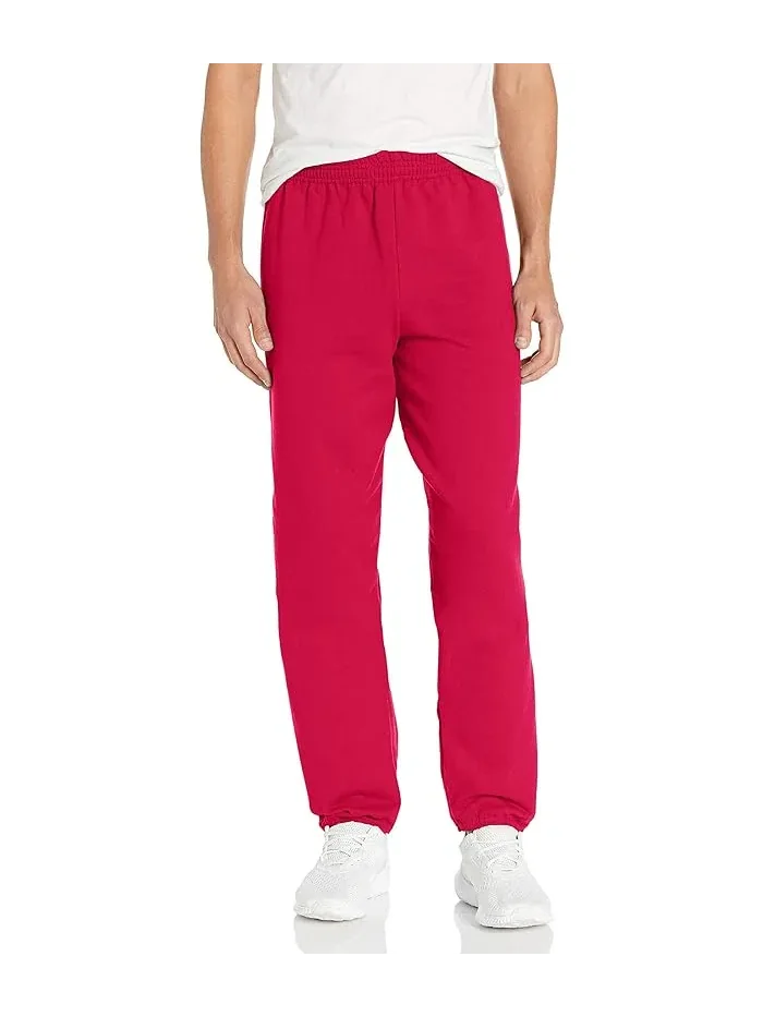 Спортивные брюки EcoSmart Non-Pocket Hanes — изображение 1 из 2, глубокий красный