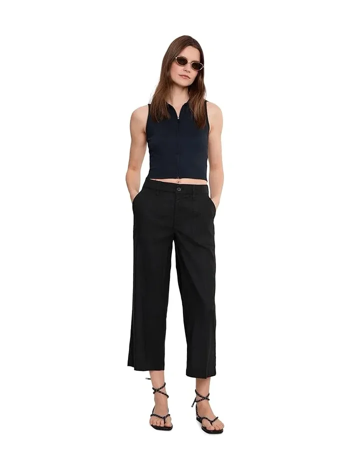 Брюки карго Wide Leg Capri NYDJ — изображение 2 из 5, черный
