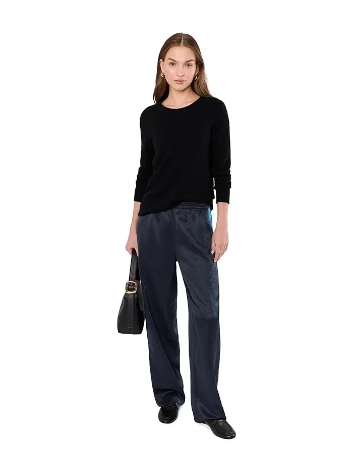 Штаны повседневные с широкой штаниной Debs Pull-on W Track Stripe Madewell — изображение 2 из 5, классический темно-синий