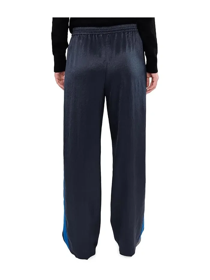 Штаны повседневные с широкой штаниной Debs Pull-on W Track Stripe Madewell — изображение 4 из 5, классический темно-синий