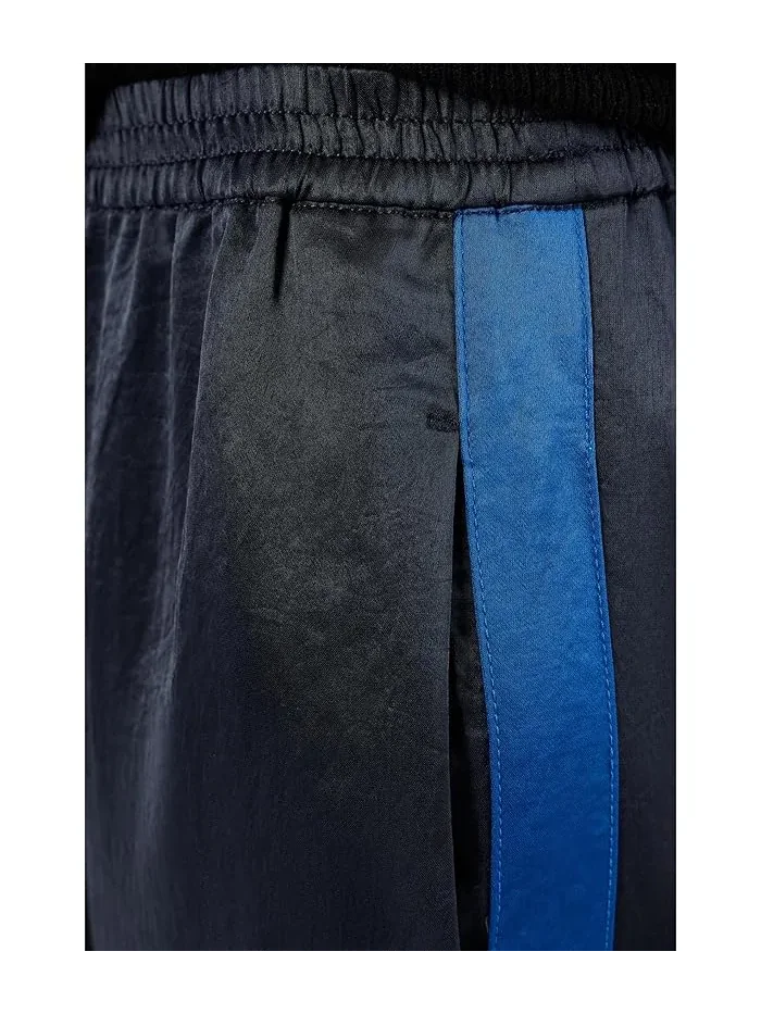 Штаны повседневные с широкой штаниной Debs Pull-on W Track Stripe Madewell — изображение 5 из 5, классический темно-синий