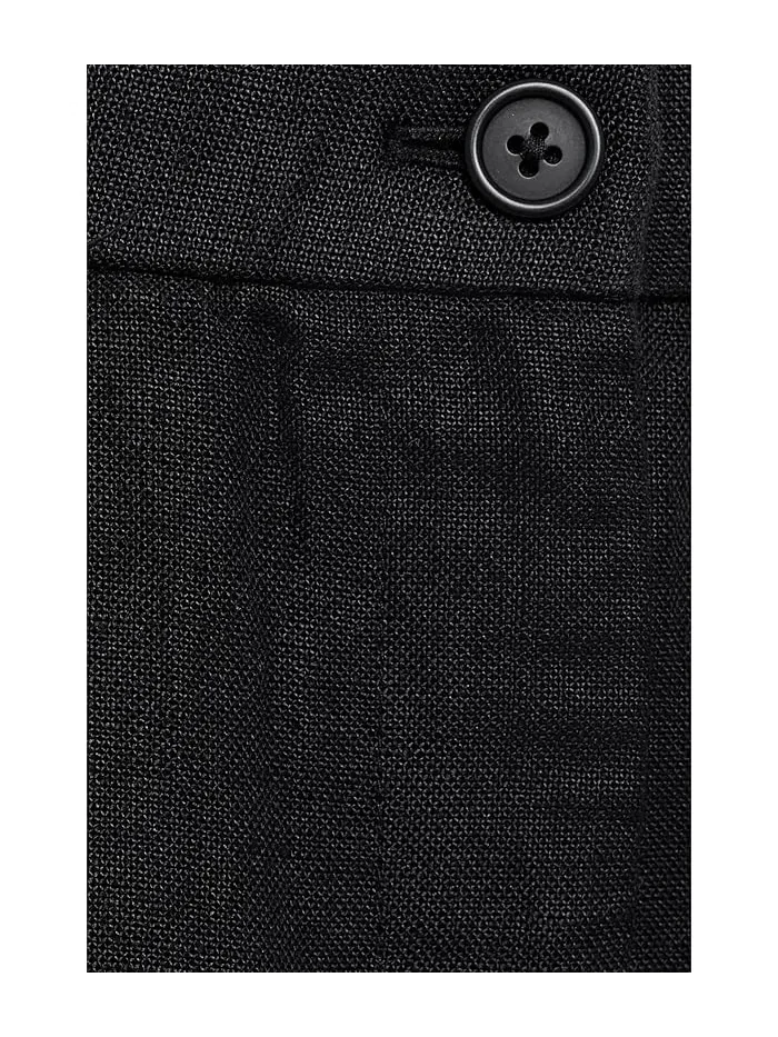 Брюки из органического льна Petite Heavy Organic Linen Straight Full Length Trousers Eileen Fisher — изображение 5 из 5
