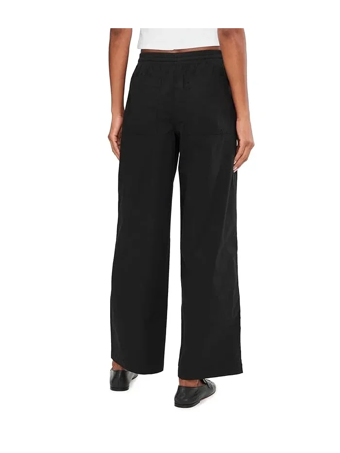 Штаны широкие Stretch Poplin Wide Leg PACT — изображение 4 из 5, черный