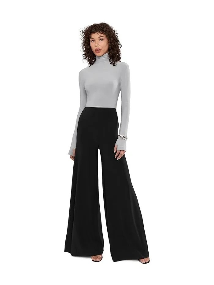 Брюки широкие Bias Pants Norma Kamali — изображение 2 из 5, черный