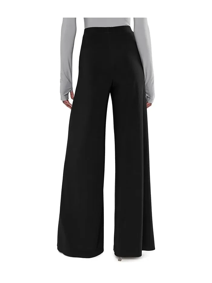 Брюки широкие Bias Pants Norma Kamali — изображение 4 из 5, черный