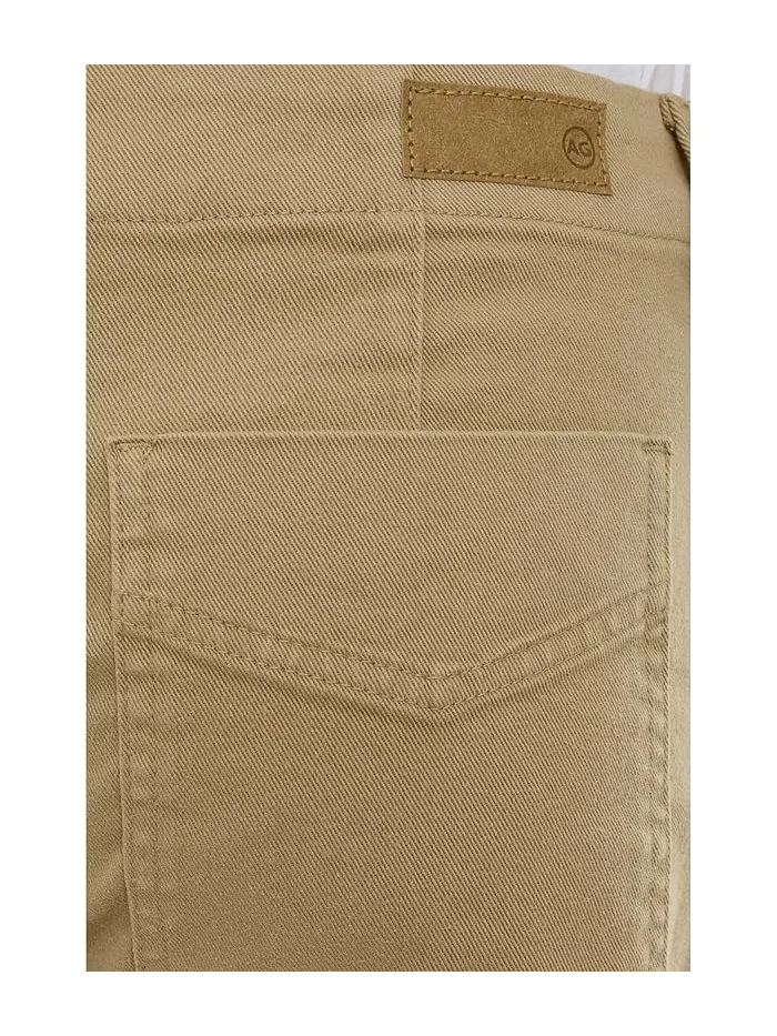 Брюки утилитарные Analeigh Mid-Rise AG Jeans — изображение 5 из 5, хаки песочный