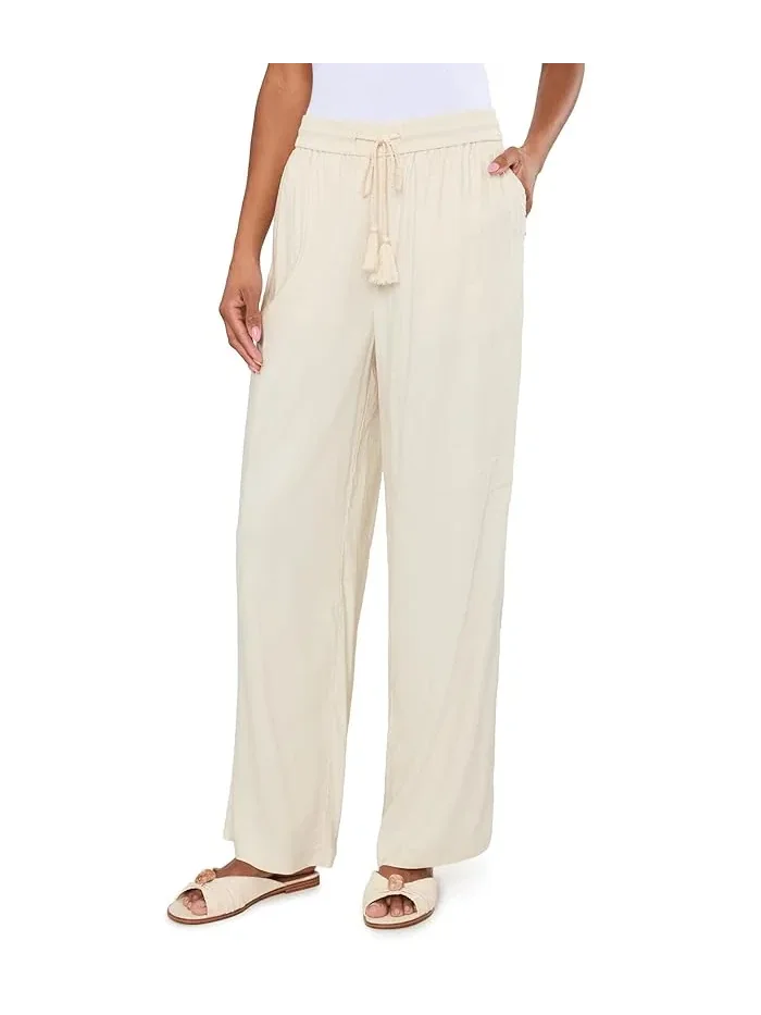 Широкие брюки с завязкой Mid-Rise Pull-On Liverpool Los Angeles, Nautical Stripe