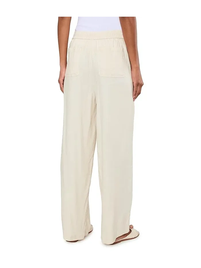 Широкие брюки с завязкой Mid-Rise Pull-On Liverpool Los Angeles, Nautical Stripe — изображение 4 из 5, белый