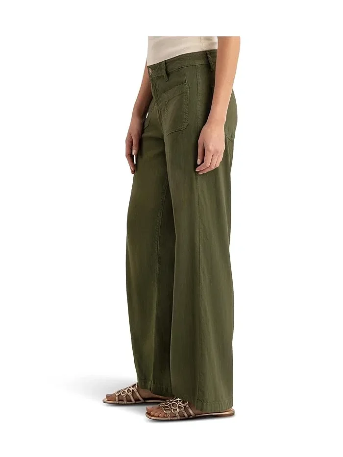Широкие брюки Meg High-Rise Wide Legs KUT from the Kloth — изображение 2 из 3, лесной