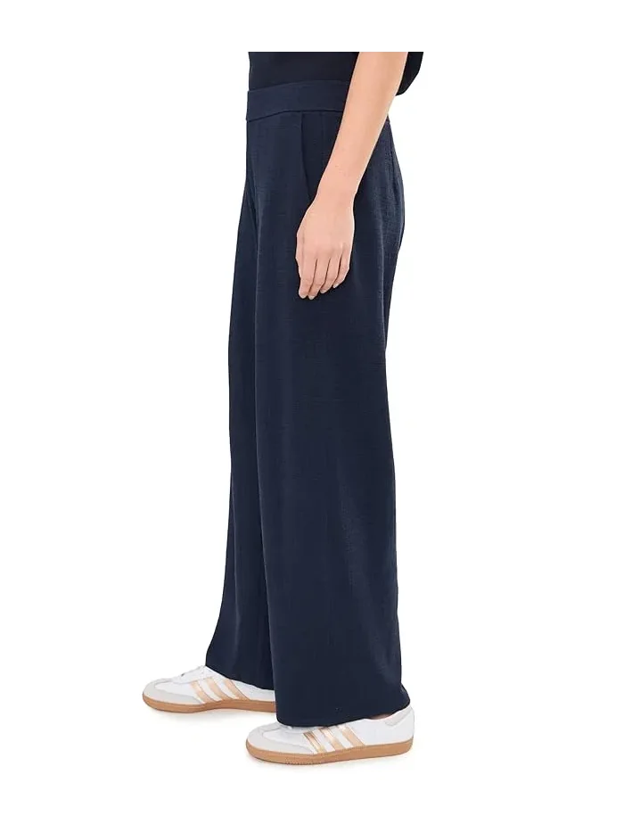 Брюки прямые джерси Cross Hatch Stretch Jersey Straight Ankle Eileen Fisher — изображение 3 из 5, белый