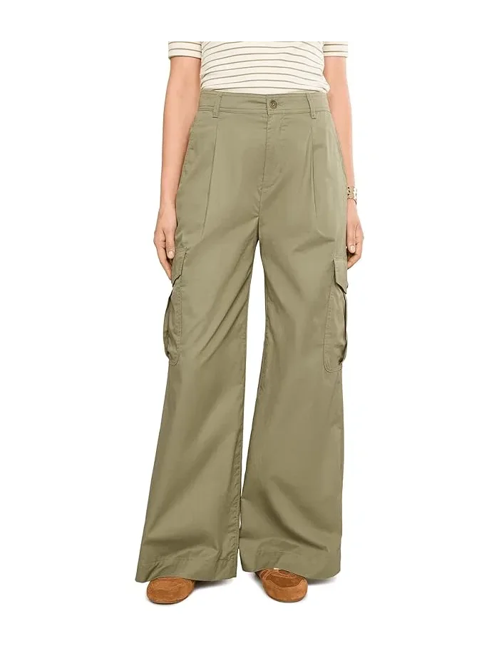 Брюки карго широкие плиссированные Lauren Ralph Lauren