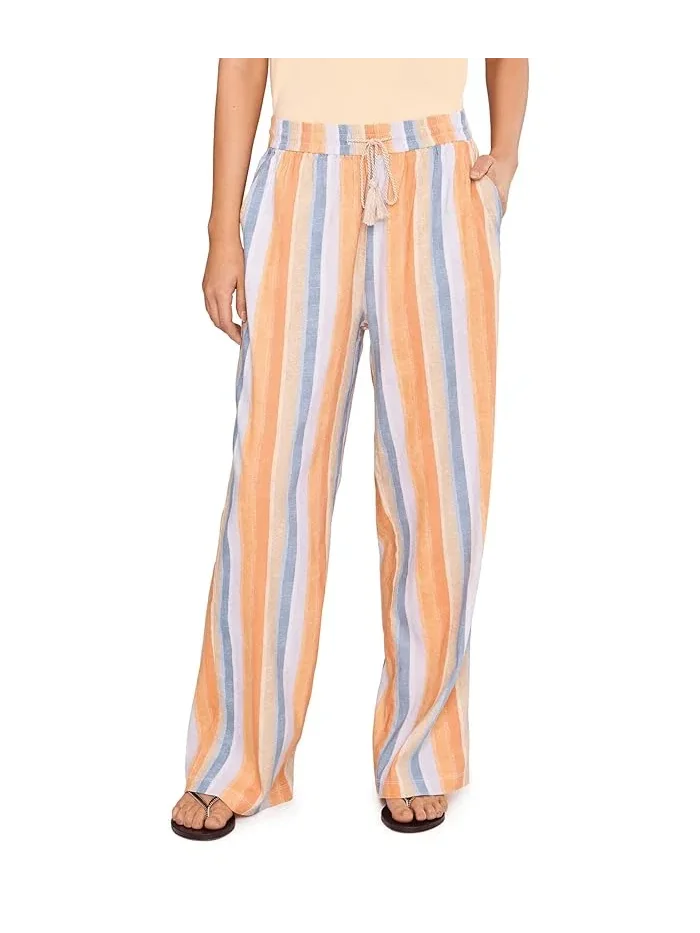 Брюки с принтом Mid-Rise Pull-on Drawstring Waistband Wide Leg Pant Liverpool Los Angeles