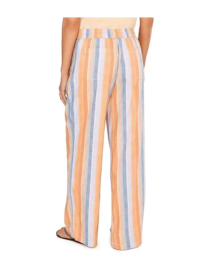 Брюки с принтом Mid-Rise Pull-on Drawstring Waistband Wide Leg Pant Liverpool Los Angeles — изображение 4 из 5, мульти