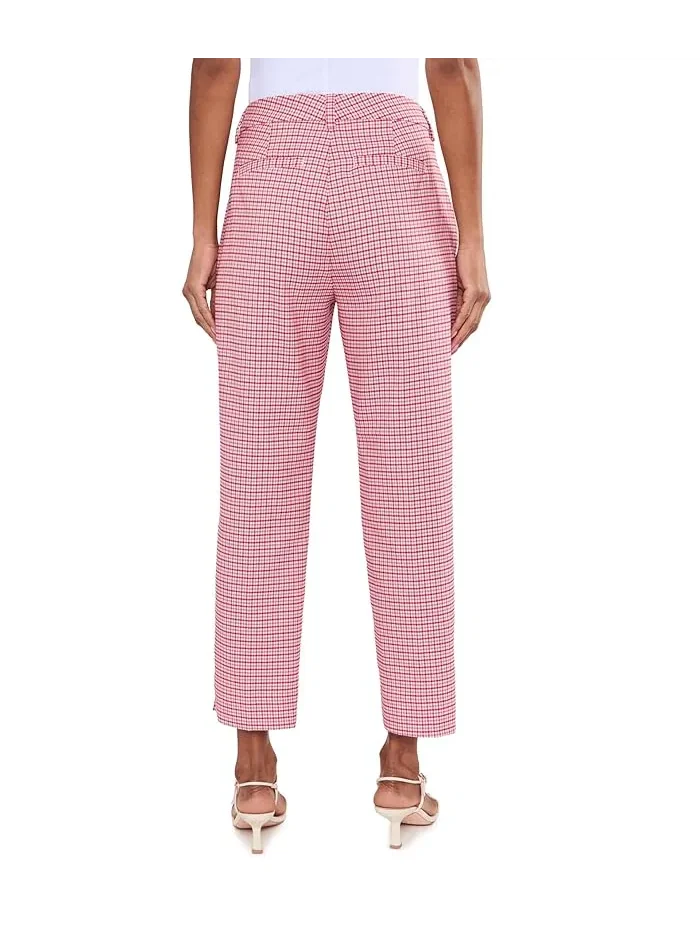 Брюки зауженные Kelsey Mid-Rise Crop Trouser Liverpool Los Angeles — изображение 4 из 5, красный