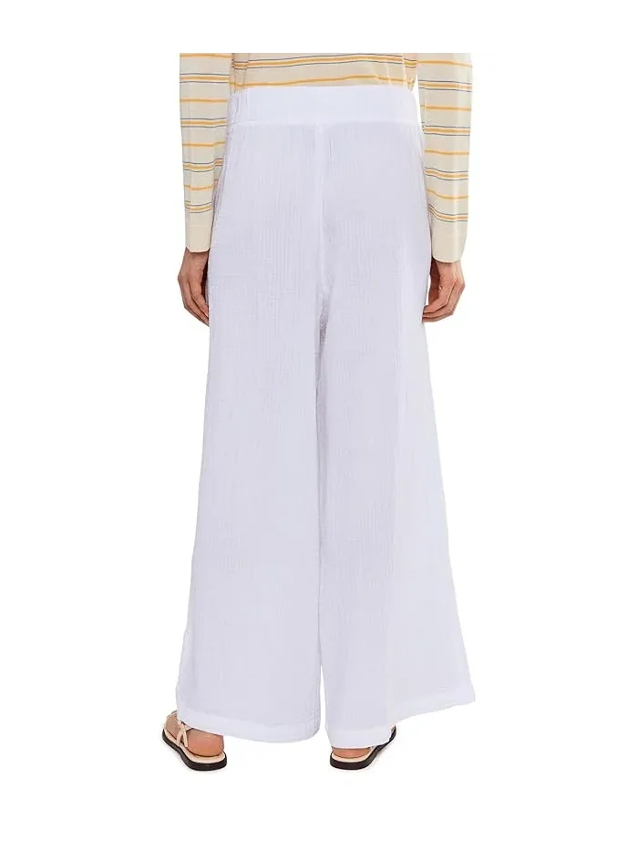 Брюки широкие Cloud Gauze Wide Leg Pants L.L.Bean — изображение 4 из 5, белый