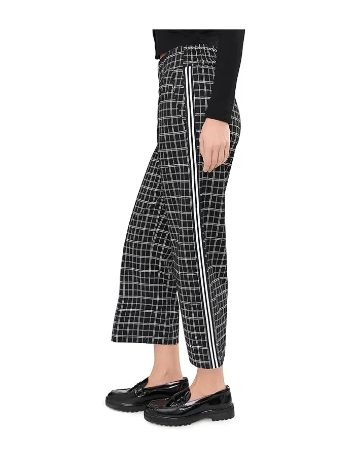 Брюки Liverpool Los Angeles Mabel Mid-Rise Pull-on Crop Stovepipe — изображение 3 из 5, черный/белый
