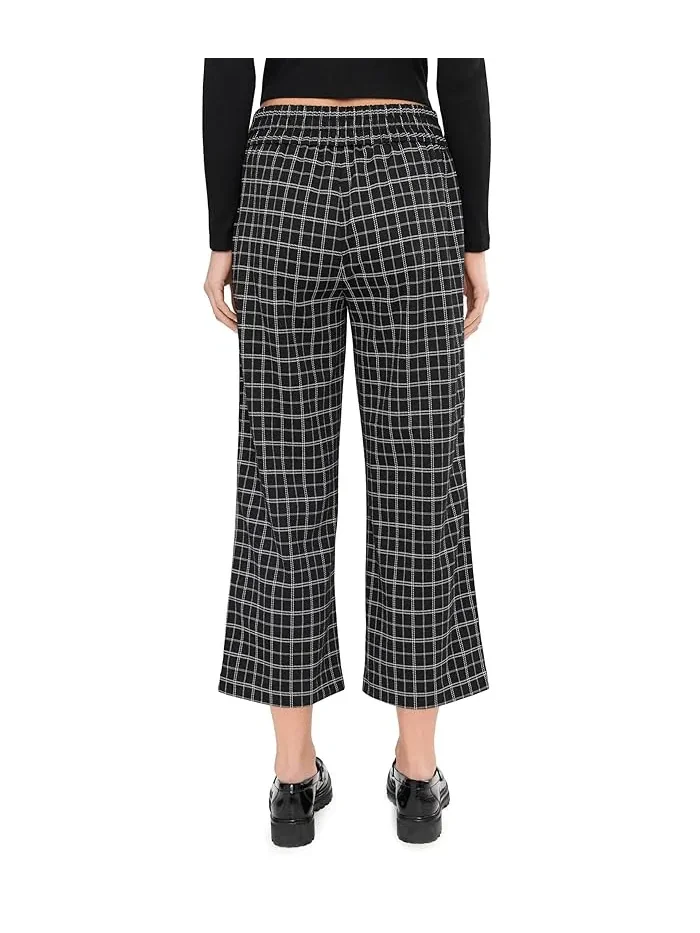 Брюки Liverpool Los Angeles Mabel Mid-Rise Pull-on Crop Stovepipe — изображение 4 из 5, черный/белый
