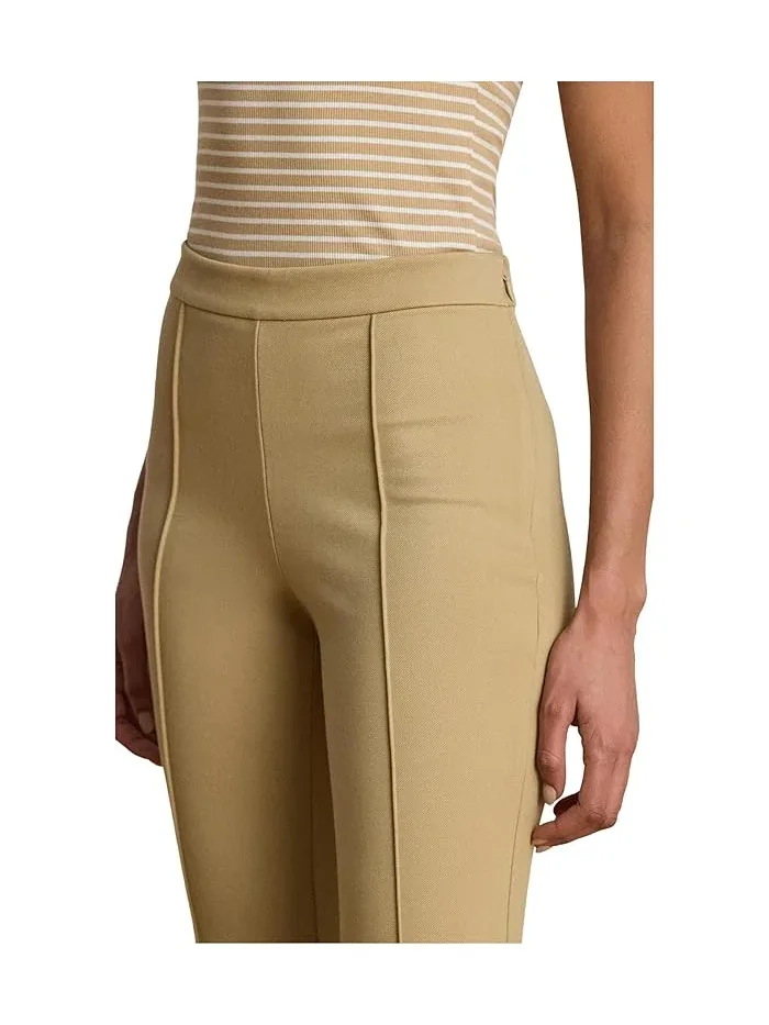 Брюки-клеш Petite Twill Flare Ankle Lauren Ralph Lauren — изображение 4 из 4, бежевый