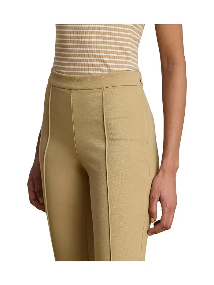 Брюки зауженные к низу Twill Flare Ankle Lauren Ralph Lauren — изображение 4 из 4, бежевый