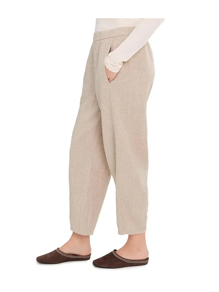 Брюки Organic Cotton Doubleweave Lantern Pants Eileen Fisher — изображение 3 из 5, голубь