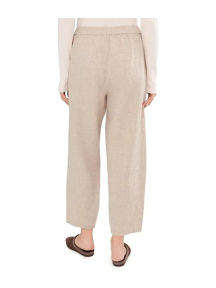 Брюки Organic Cotton Doubleweave Lantern Pants Eileen Fisher — изображение 4 из 5, голубь