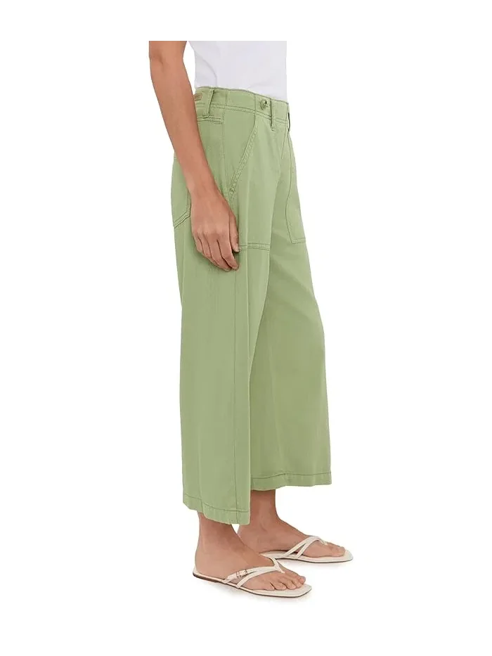Брюки широкие укороченные Petite Mid-Rise Utility Crop Liverpool Los Angeles — изображение 3 из 5, лотус