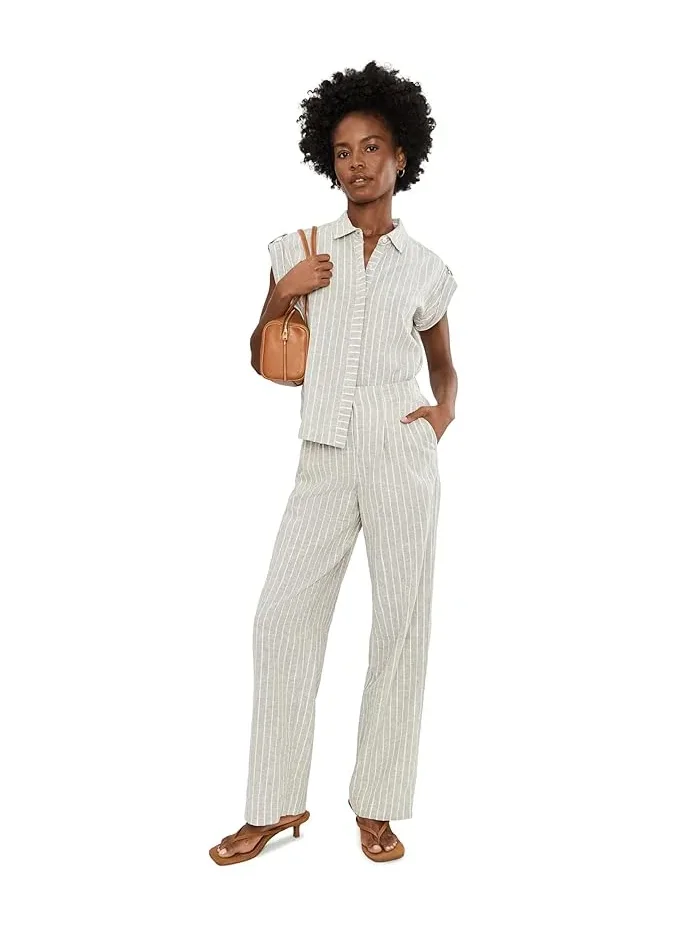 Широкие брюки Lenox с полосками NIC+ZOE — изображение 2 из 5, мульти