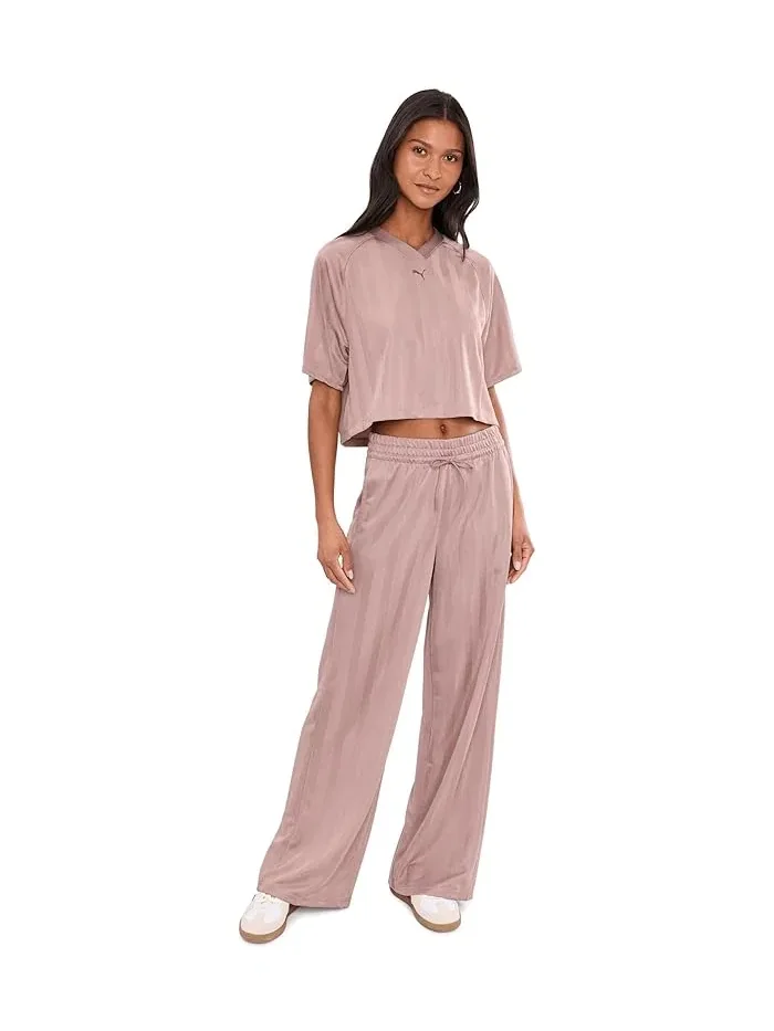 Штаны широкие League Wide Leg PUMA — изображение 2 из 5, песчаник