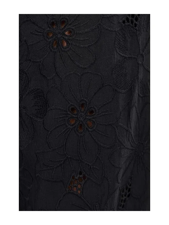 Штаны с вышивкой Day Drift Free People — изображение 5 из 5, черный