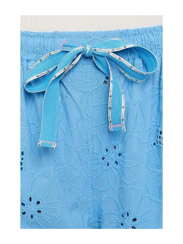 Штаны с цветочной вышивкой Day Drift Free People — изображение 5 из 5, синий