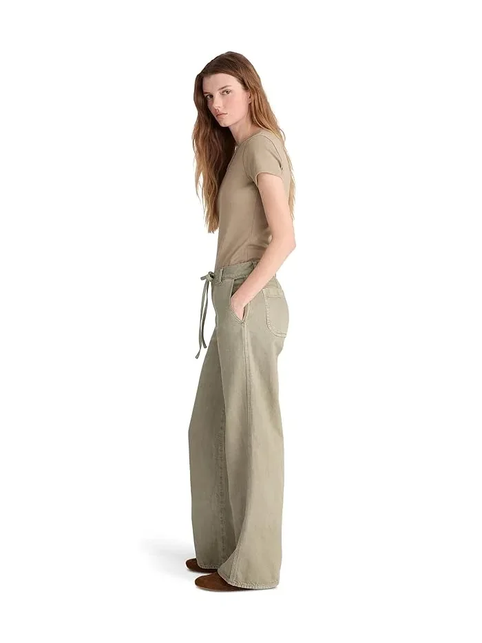Широкие брюки Madewell — изображение 3 из 4, шалфеевый