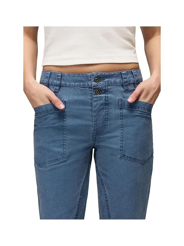 Брюки прямые Suton Straight Pants Prana — изображение 5 из 5, синий
