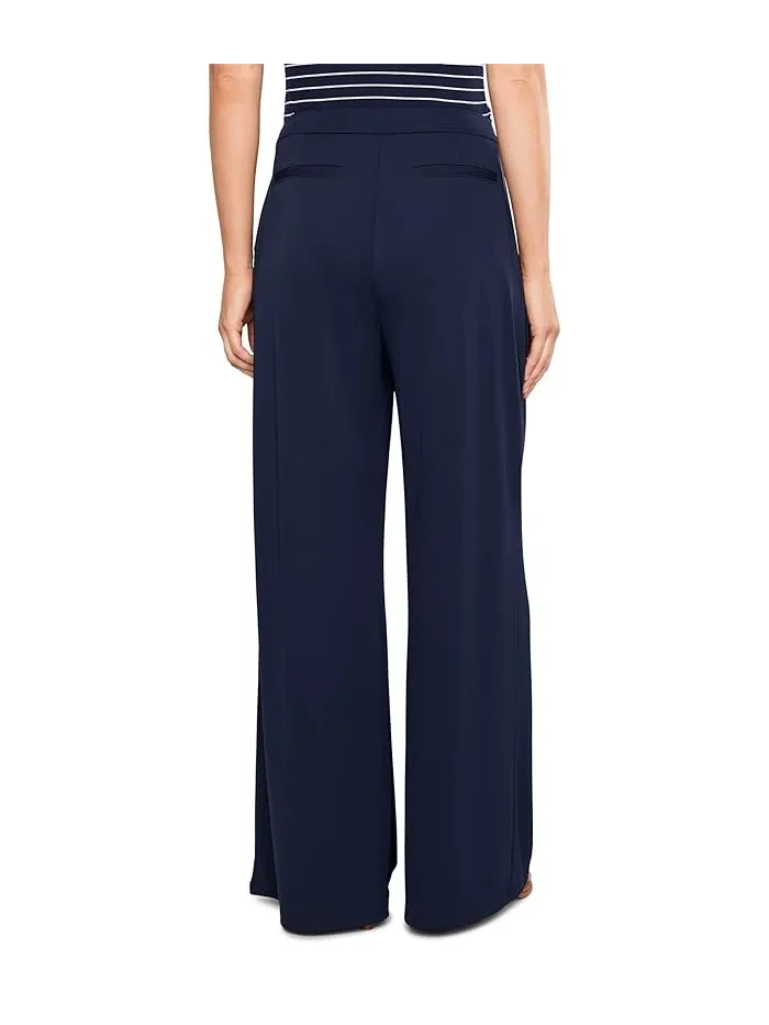 Брюки широкие плиссированные из джерси модель Pleated Stretch Jersey Wide-Leg Pants Lauren Ralph Lauren — изображение 4 из 5