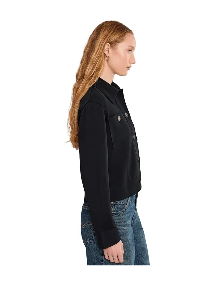 Жакет из понте-трикотажа Ponte Knit Jacket Vince — изображение 3 из 5, шампань