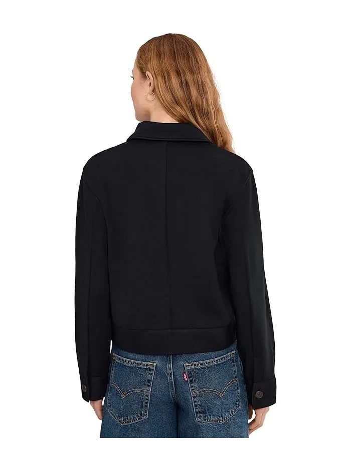 Жакет из понте-трикотажа Ponte Knit Jacket Vince — изображение 4 из 5, шампань